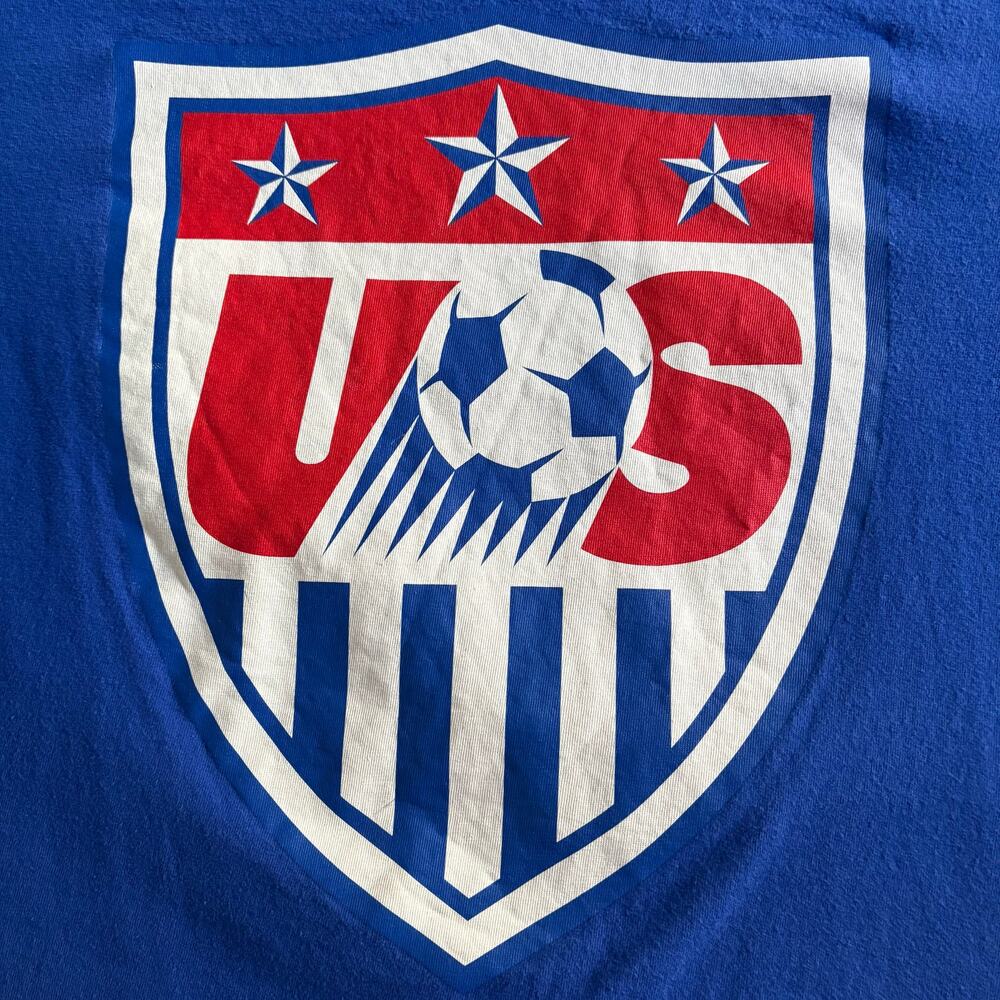 Nike Men’s L Soccer T-Shirt Blue Athletic Cut 561416-480